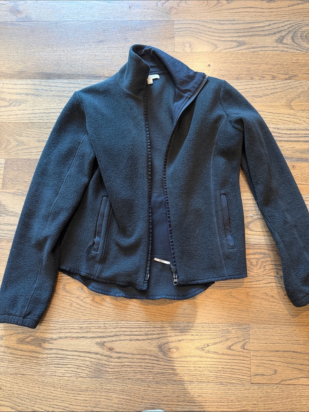 Burberry Black Fleece Bomber Jacket